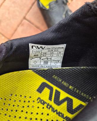 Scarpe mtb Xc nortware in carbonio tg 40