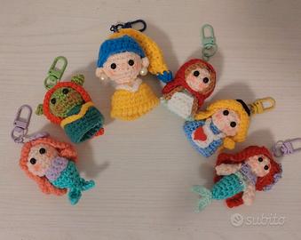 6 charms amigurumi 