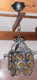 lampadario in ferro battuto