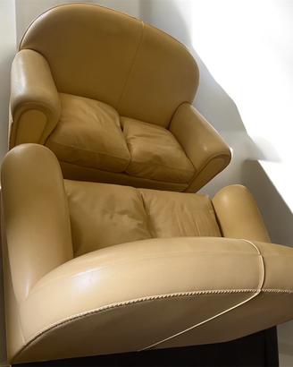 Coppia di divani Frau Vanity in pelle