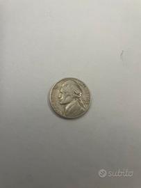 Moneta rara 5 centesimi americani