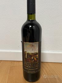 Bottiglia di Brunello di Montalcino anno 2001