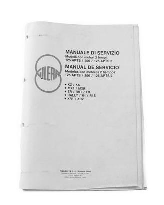 Manuale in PDF officina Gilera KZ KK MX1 MXR ER RR