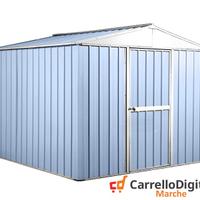 Box porta attrezzi lamiera 276x260 azzurro