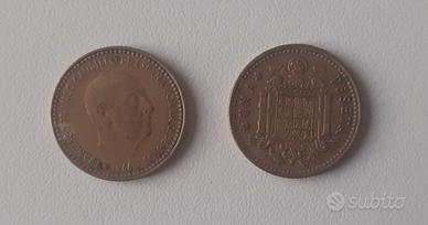 1 Peseta  Caudillo Franco 1966