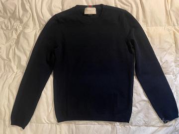 Maglione Gucci in cashmere blu ragazzo 11 anni