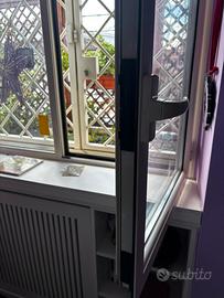 infissi alluminio 132x 203 cm come nuovi