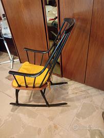 sedia a dondolo anni 60