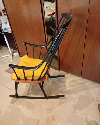 sedia a dondolo anni 60