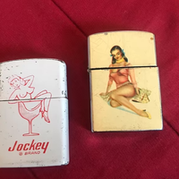 ACCENDINI VINTAGE PIN UP TIPO ZIPPO ORIGINALI