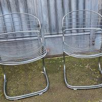 Coppia di sedie vintage modernariato design Sabrin