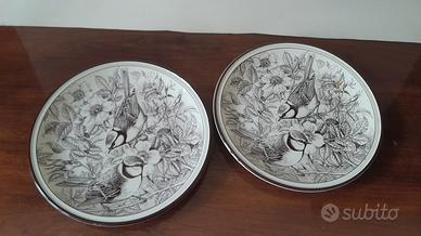 Coppia Piatti Decorativi Vintage Tognana WWF