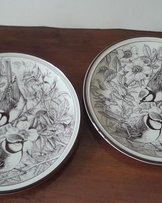 Coppia Piatti Decorativi Vintage Tognana WWF