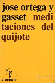 Libro spagnolo Meditaciones del quijote