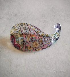 Fermaglio per capelli Etro in seta e Swarovski