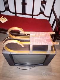 Slittino d' epoca da arredamento slitta no sci