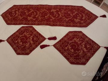 Tris di Runner in Velluto - Stile Classico 