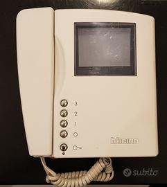 videocitofono bticino 8 fili 334802 bianco nero 