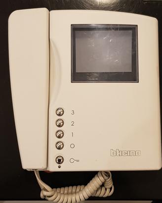 videocitofono bticino 8 fili 334802 bianco nero 