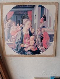 bella stampa con Madonna e Gesù bambino 