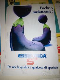 manifesto poster pubblicitario Esselunga melanzane
