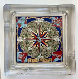 Posacenere Aviazione Air France in vetro vintage