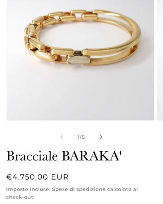 BRACCIALE IN ORO “BARAKÀ”