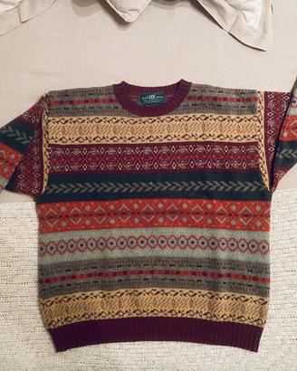 pullover Henry Cotton’s righe lana XL VINTAGE