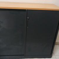 scaffale ufficio a 2 ante scorrevoli, metallo 