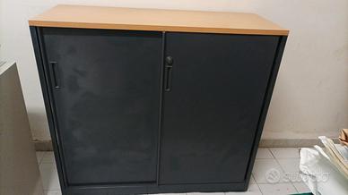 scaffale ufficio a 2 ante scorrevoli, metallo 