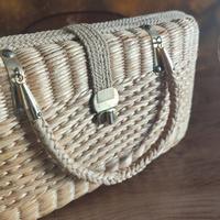 borsa vintage RATTAN - anni '60 - da picnic