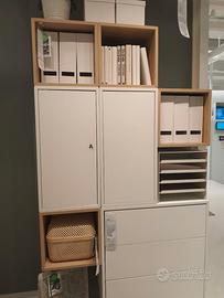 libreria con cassetti eket ikea