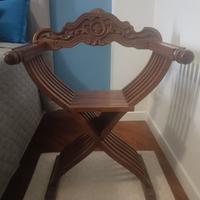 sedia legno capotavolo