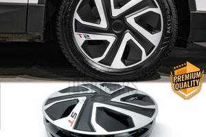 4 Copricerchi per ALFA ROMEO 16'' Silver e Nere ST