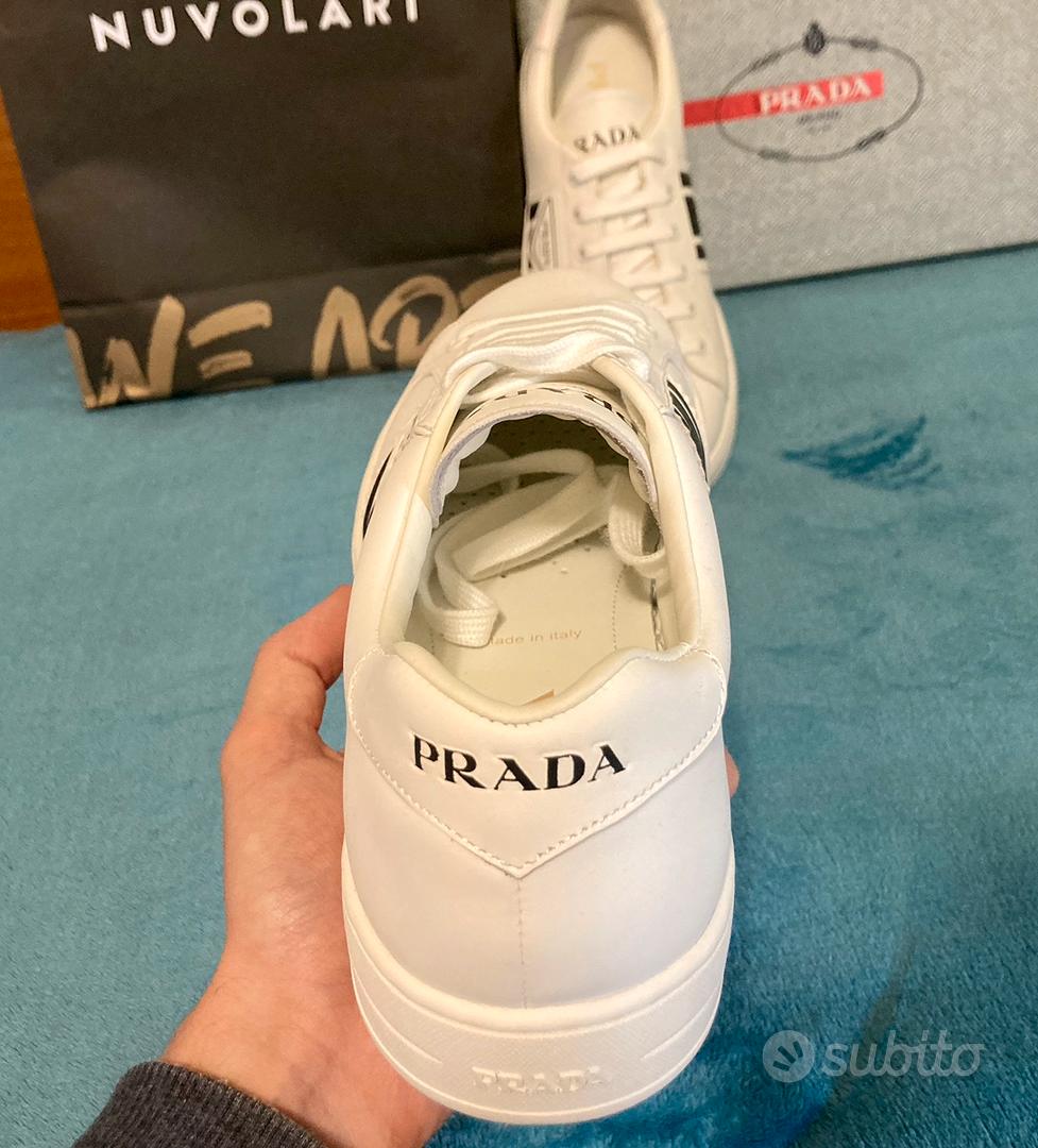 Scarpe Sneakers Prada Bianche Uomo taglia 41 Abbigliamento e