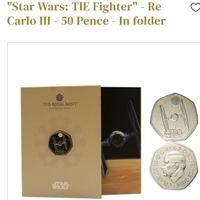 FDC 50 pence Star Wars 2024 Re Carlo III