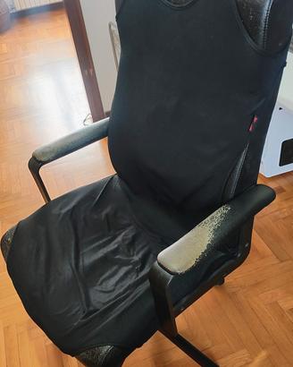 sedia girevole ufficio Malkolm 5 piedi similpelle
