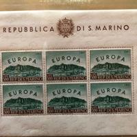 1961  SAN MARINO - Europa Foglietto