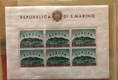 1961  SAN MARINO - Europa Foglietto
