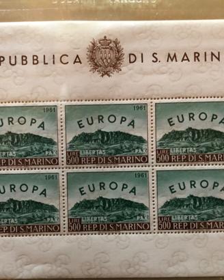 1961  SAN MARINO - Europa Foglietto