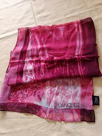 Sciarpa/ foulard Lancetti vintage 100% seta