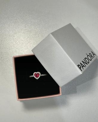 anello cuore rosso Pandora originale
