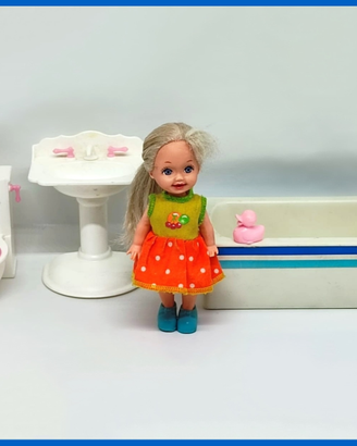Bambola Barbie Shelly Mattel playset gioco casa