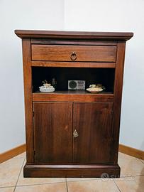 Mobile in Legno Vintage con Cassetto e Ante
