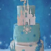 Torta scenografica Frozen