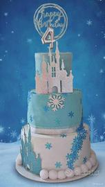 Torta scenografica Frozen