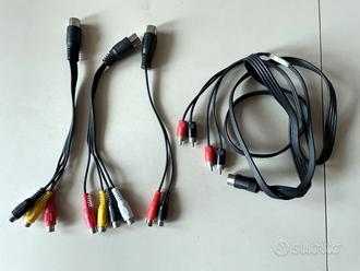 Assortimento 4 cavi segnale DIN tedesco - RCA  			