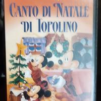 videocassetta Disney canto di natale di topilino