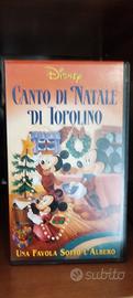 videocassetta Disney canto di natale di topilino