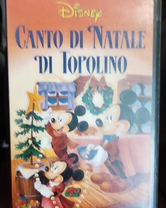 videocassetta Disney canto di natale di topilino